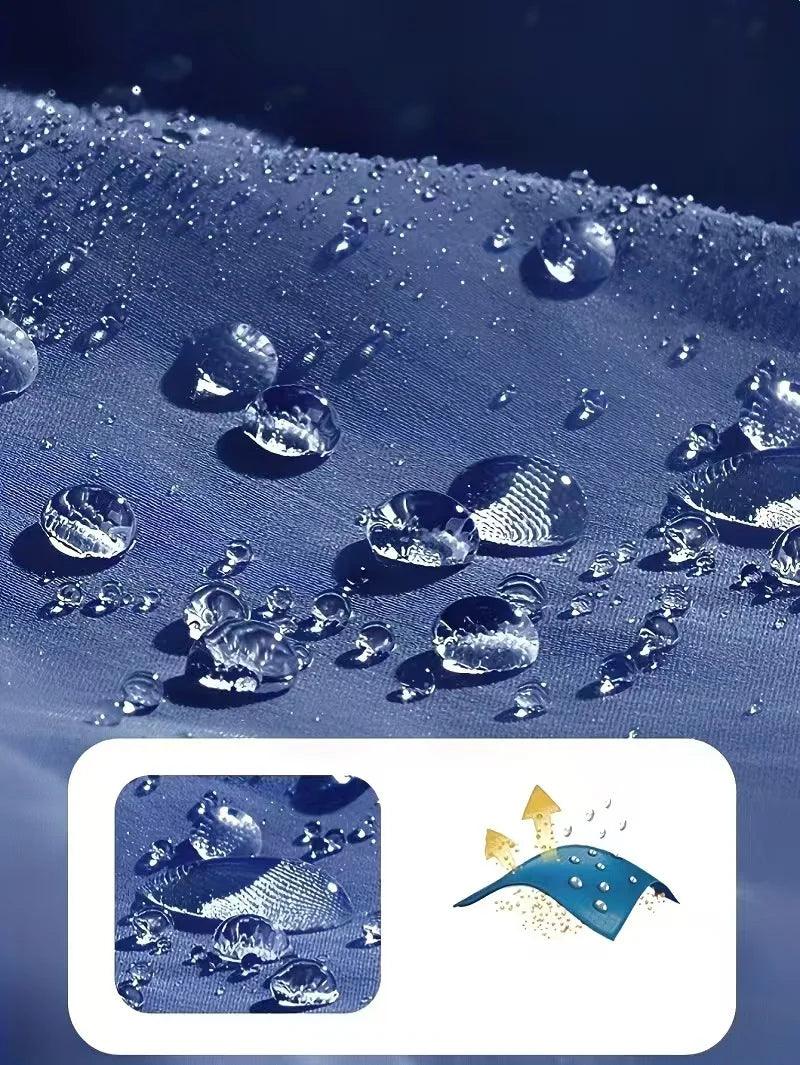 Jaqueta de chuva impermeável masculina leve exterior com capuz capa de chuva ao ar livre caminhadas jaqueta à prova de vento escalada jaquetas ao ar livre