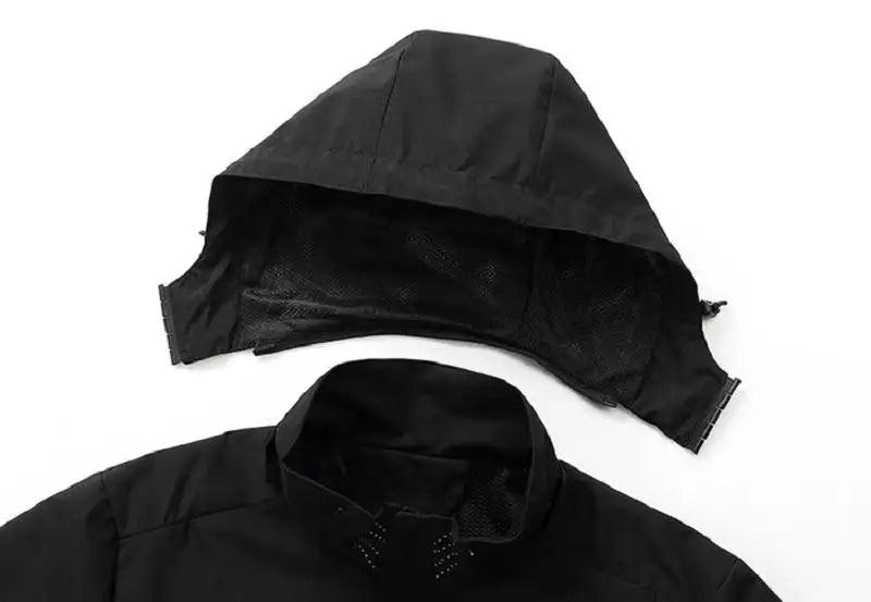 Jaqueta de chuva impermeável masculina leve exterior com capuz capa de chuva ao ar livre caminhadas jaqueta à prova de vento escalada jaquetas ao ar livre